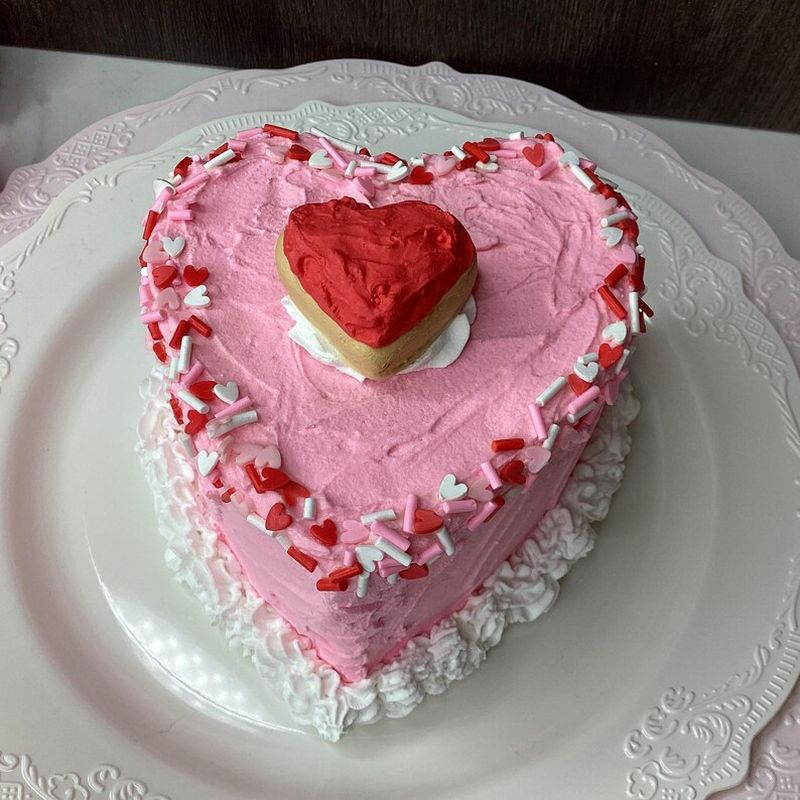 Valentine Heart Shaped Cake